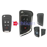 5 botões remoto flip chave casca para Buick,Chevrolet